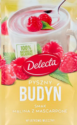 Delecta Delicious pudding taste raspberry with mascarpone