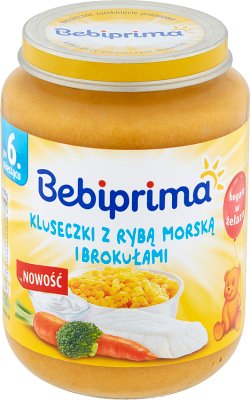 Бебиприма Лапша с морской рыбой и брокколи