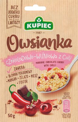 Kupiec Owsianka czekoladowo-wiśniowa z chili