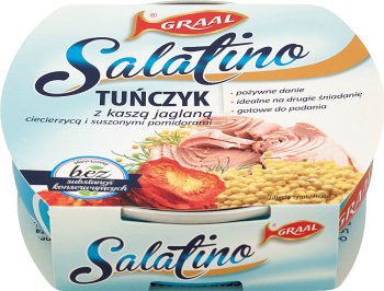 Graal Salatino Tuna with millet groats and dried tomatoes