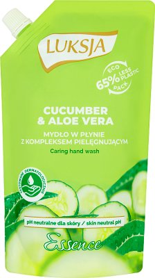 Luksja Essence Mydło w płynie zapas Cucumber & Aloe Vera