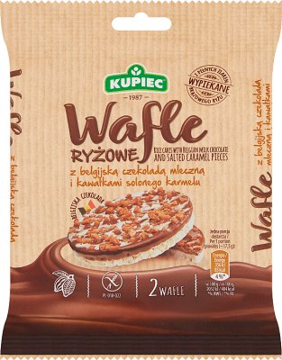 Kupce Rice wafers with milk chocolate and caramel