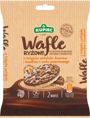 Kupiec Rice wafers with chocolate and orange