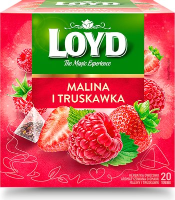 Loyd Aromatisierter Früchtetee mit Himbeer- und Erdbeergeschmack
