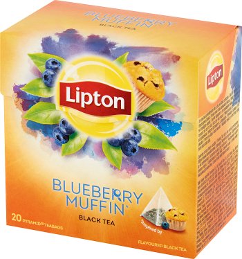 Lipton Black tea flavored with berry flavor Muffinki