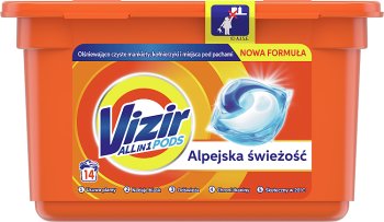 Vizir Alpine Fresh Three-in-1 capsulas de lavado