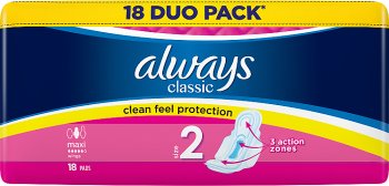 Always Classic Long Sanitary pads with wings
