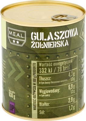 MEAL Gulaszowa soldier's