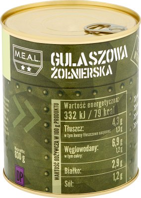 M.E.A.L. Gulaszowa żołnierska