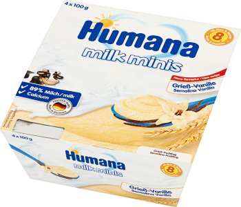 Humana Milk Minis Молочный десерт ванильный пудинг