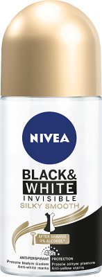 Nivea Antitranspirantrolle auf Black & White Invisible Silky Smooth