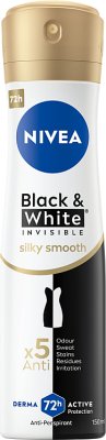 Nivea Black&white Invisible Silky Smooth Antyperspirant w sprayu