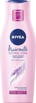 Nivea Hair Milk Natural Shine Shampoo for matte and tired hair