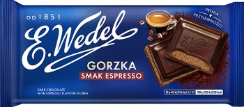 Wedel Czekolada gorzka  o smaku espresso