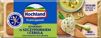 Hochland Ser kremowy  ze szczypiorkiem i cebulą