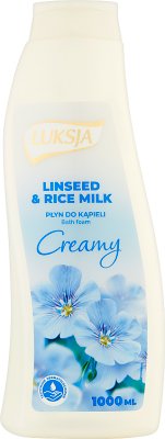 Luksja Creamy Płyn do kąpieli Linseed & Rice Milk