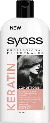 Syoss Keratin Conditioner para cabello débil y quebradizo.
