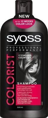 Syoss Colorist Shampoo para cabellos teñidos y rayados.