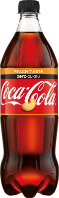 Coca-Cola Carbonated drink Zero Peach flavored with cola and peach