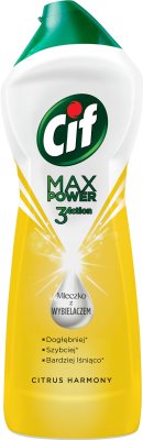 Cif Max Power Mleczko z wybielaczem Citrus Harmony