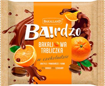 Bakalland Ba! Bakaliowa tabliczka  w czekoladzie daktyle / pomarańcze / kawa