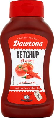 Dawtona Ketchup picante sin conservantes.