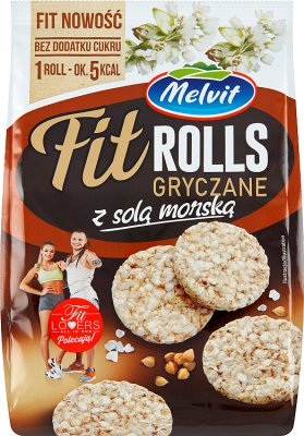 Melvit Fit Rolls Buckwheat wafers with sea salt