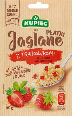 Kupiec Płatki jaglane z truskawkami