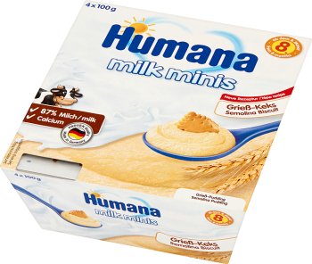 Humana Milk Minis Deserek mleczny  kaszka z herbatnikiem