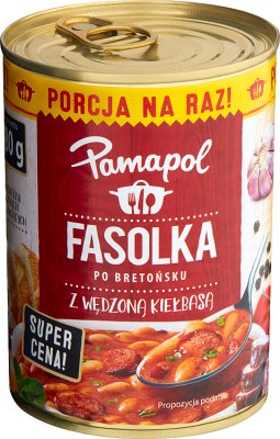 Pamapol Fasolka po bretońsku z wędzoną kiełbasą