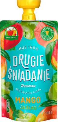 Dawtona Drugie śniadanie Mus 100%  mango jabłko