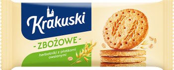 Krakuski Grain Biscuits with oat flakes