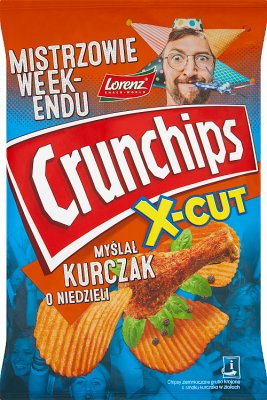 Crunchips X-Cut Kartoffelchips mit Kräutern im Hühnchengeschmack