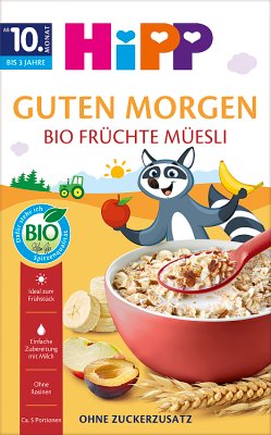 HiPP BIO od pokoleń, Musli Banany-Jabłka-Śliwki