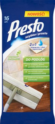 Presto Ściereczki nawilżane do czyszczenia podłóg