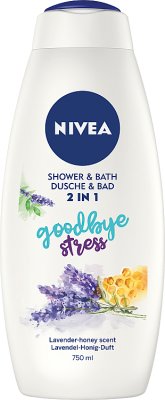 Nivea Shower lotion and 2 in 1 Goodbye Stress shower gel