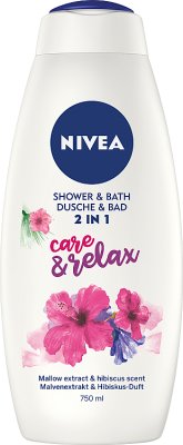 Nivea Płyn do kąpieli i żel pod prysznic 2 w 1 Care&Relax