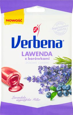 Verbena lavanda con arándanos