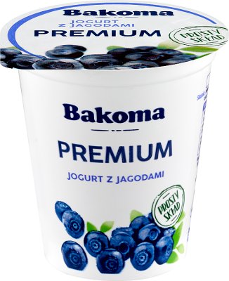 Bakoma Premium Yogurt with blueberries