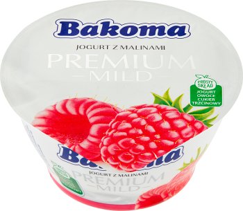 Bakoma Premium Yogurt con frambuesas