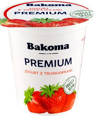 Bakoma Premium Yogurt with strawberries