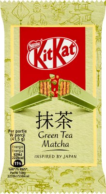 KitKat Green Tea Matcha Wafle wafle en chocolate blanco