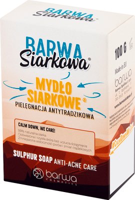 Barwa Siarkowa Mydło antytrądzikowe w kostce