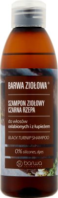 Barwa Ziołowa Szampon ziołowy  czarna rzepa do włosów osłabionych i z łupieżem