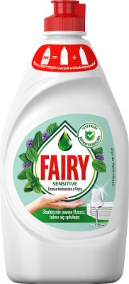 Fairy Sensitive Płyn do mycia naczyń drzewo herbaciane z miętą