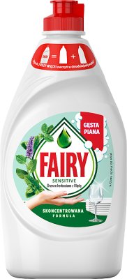 Fairy Sensitive Чайное дерево для мытья посуды с мятой
