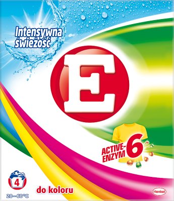 E Washing powder for colored fabrics Intensive freshness