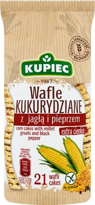 Kupiec Wafle kukurydziane jagła  i pieprz