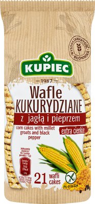 Kupiec Wafle kukurydziane jagła i pieprz