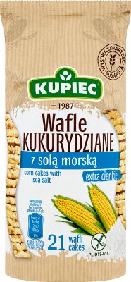 Kupiec Wafle kukurydziane z solą  morską